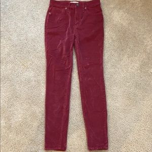 Skinny Velvet Jeans